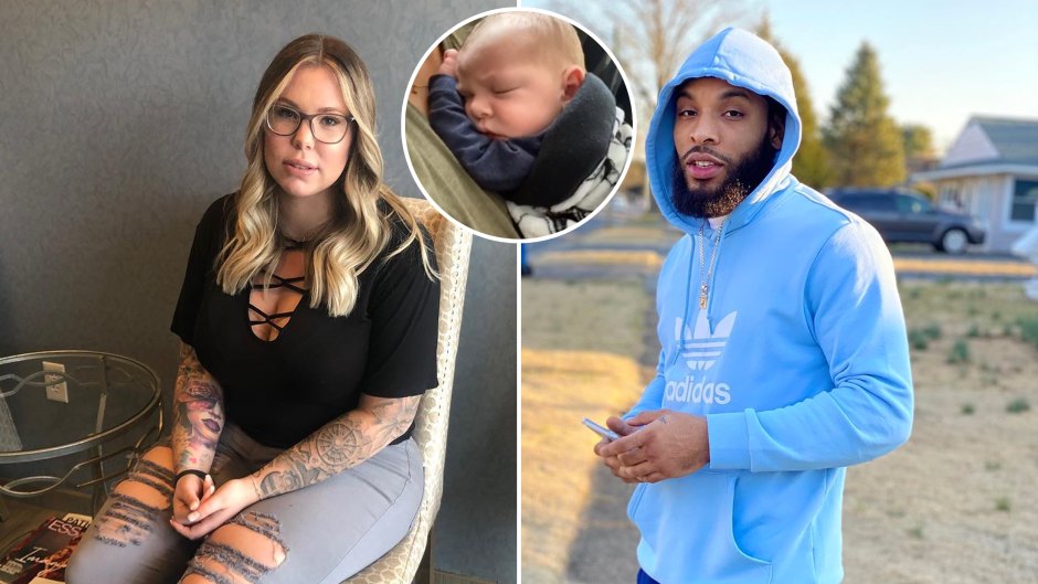 Inset Photo of Creed Lopez Over Side-by-Side Photos of Kailyn Lowry and Chris Lopez