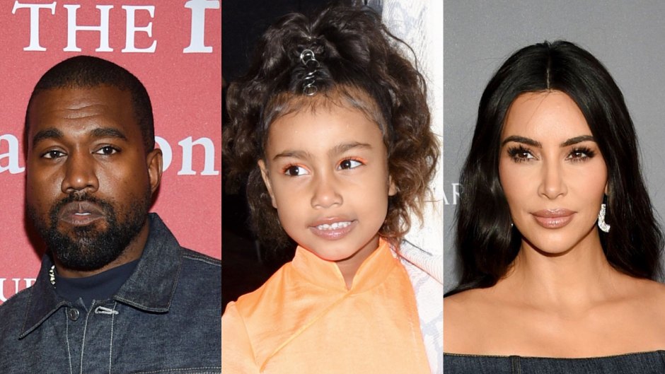 kanye west dances with north while kim laughs