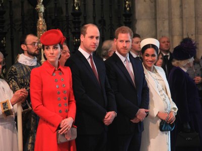 Kate, William, Harry and Meghan at Commonweath Day