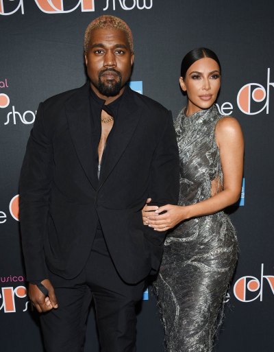 Kim Kardashian and Kanye West Look Tense