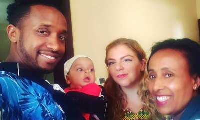 Biniyam Shibre Shares Family Photo With Ariela Baby Aviel
