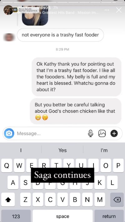 Mackenzie Edwards Slams Troll for Calling Her "Trashy" After Ordering Chick-fil-A