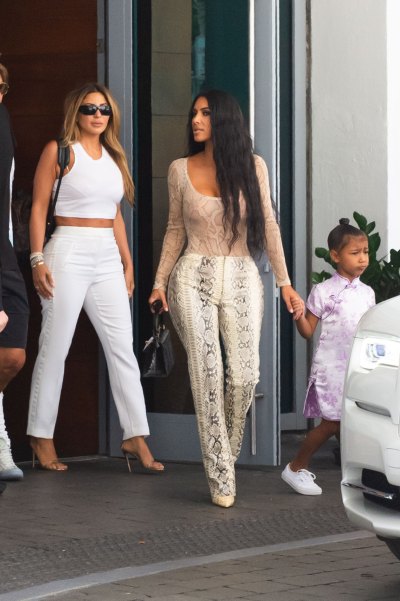 Kim Larsa and North Out and About