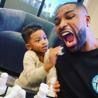 Tristan Thompson With Son Prince