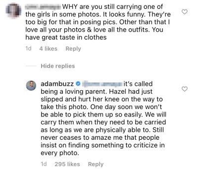 Adam Busby Claps Back Over Backlash for Holding Hazel