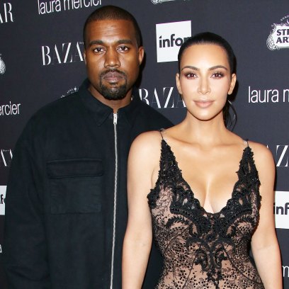 Kanye West and Kim Kardashian West at Harpers Bazaar Celebrates ICONS party Kim Kardashian and Kanye West Are Worlds Apart Following Marital Drama