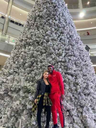 Larsa Pippen and Malik Beasley Cozy Up in Front of Christmas Tree During Holiday Visit to His Hometown