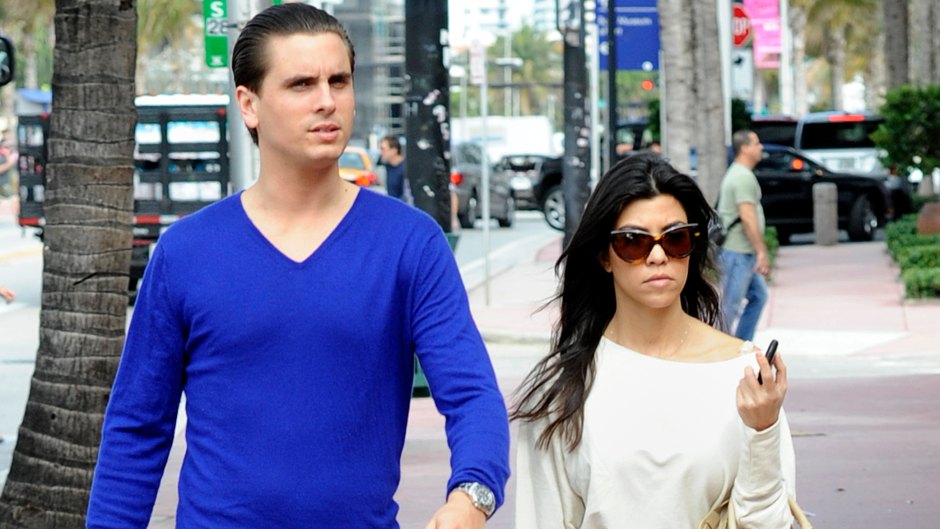 Kourtney Kardashian and her boyfriend Scott Disick are seen clothes shopping in Miami