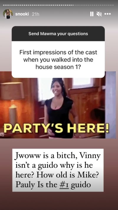 Jersey Shore Snooki Reveals Her 1st Impression Castmates After Quitting Reboot