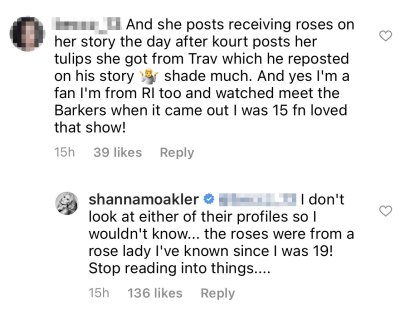 Shanna Moakler Claps Back Fan Who Claims She Shaded Kourtney Kardashian With Bouquet Roses