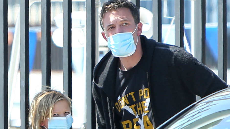 Ben Affleck gets back to Dad's duty taking his son Sam to swim team practice in Los Angeles