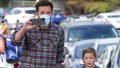 Ben Affleck picks up his son Samuel from swimming practice