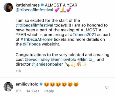 Katie Holmes Supports Ex-Boyfriend Emilio Vitolo After Split