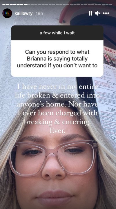 Kailyn Lowry Response