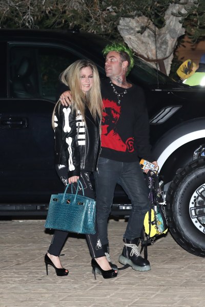 A Braless Avril Lavigne Rocks a Sheer Top While Out With Boyfriend Mod Sun