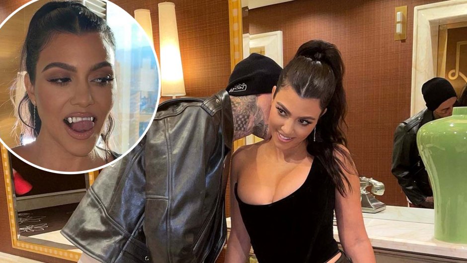 Kourtney Kardashians Fang Inspired Makeover Amid Travis Barker Romance See Her Smile Transformation