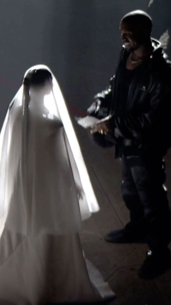 Kim Kardashian Wears Bridal Dress for Kanye West's 'Donda' Event