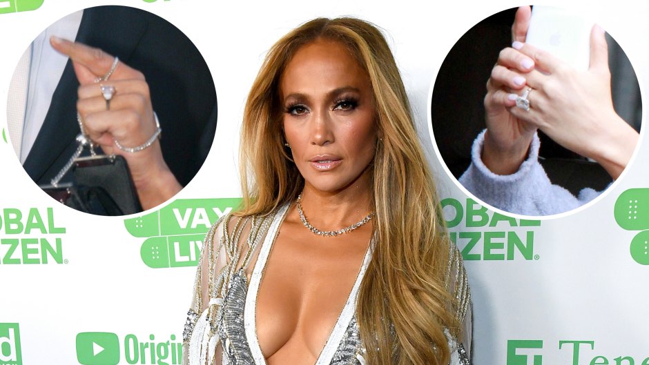 Jennifer Lopez Engagement Ring Photos Compared Ben Affleck Alex Rodriguez Marc Anthony More