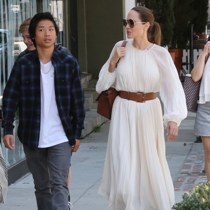 Angelina Jolie's Sweet Dinner Date With Son Pax: Photos