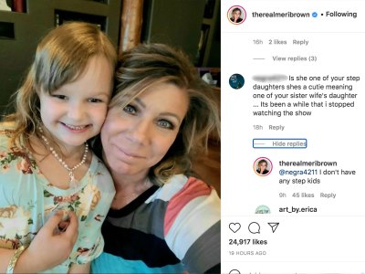 Sister Wives' Meri Claps Back at Troll Criticizing Bond With Robyn's Daughter