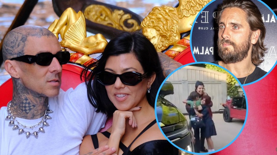 Kourtney Kardashian's Kids Throw 'Welcome Home' Party After Her Trip With Travis Amid Scott Drama
