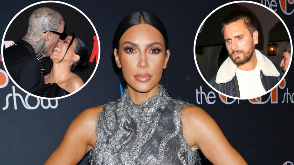 Kim Kardashian Reacts to Kourtney, Travis' PDA Amid Scott Drama