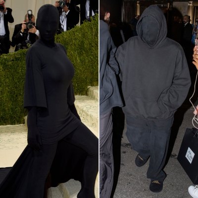 Kim Kardashian Matches Kanye West at Met Gala Amid Divorce