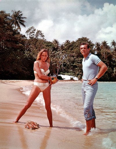 Sean Connery Ursula Andress Dr No James Bond 007 Movies Have Been Filmed in Some Beautiful Places