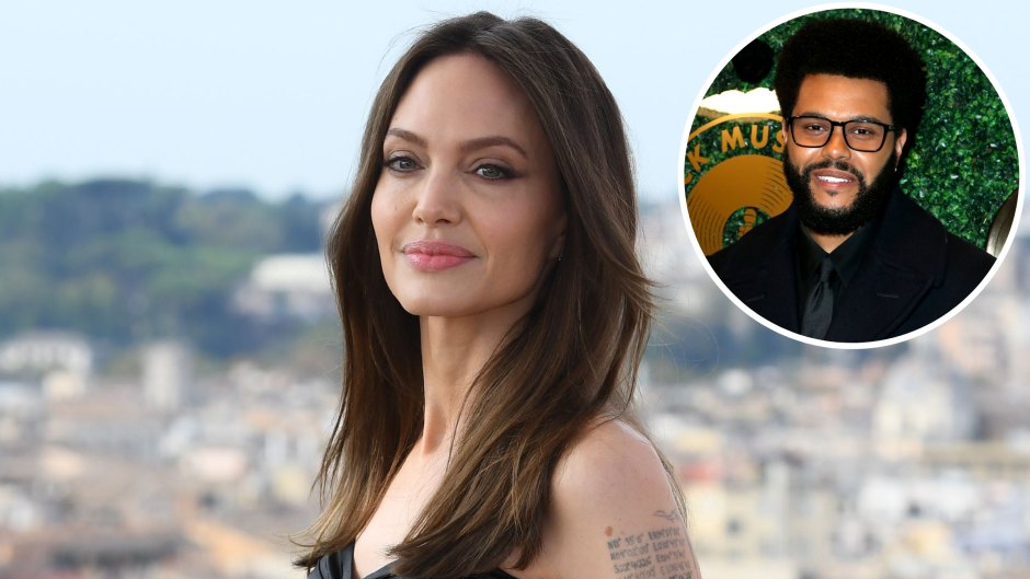 Angelina Jolie Dismisses a Question About Her Rumored Romance With The Weekend