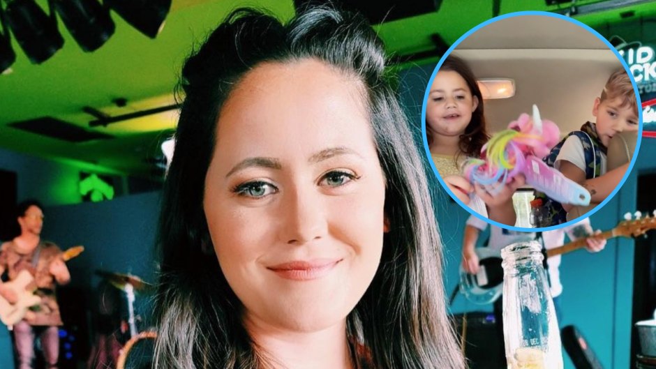 Jenelle Evans with two youngest children