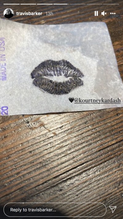 Travis Barker Tattoos Fiancee Kourtney Kardashian Lips on Him After Engagement IT