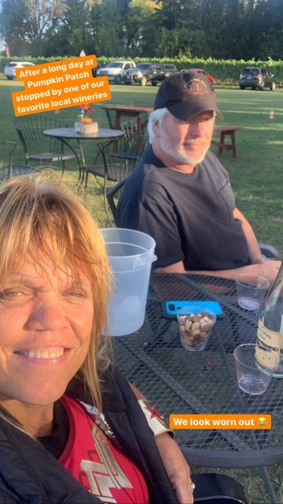 Amy Roloff and Chris Marek at winery.
