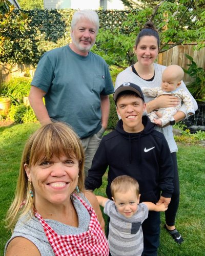 Amy Roloff with Zach's family