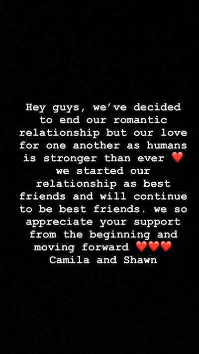 Camila Cabello Shawn Mendes Split