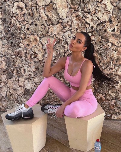 Kim Kardashian Shades Kanye West, Wears Nikes Instead of Yeezys