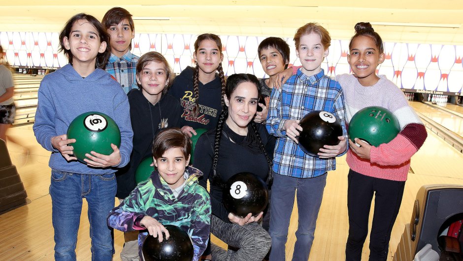 Octomom Nadya Suleman Celebrates Her Kids 13th Birthday at Bowling Alley and Park 03