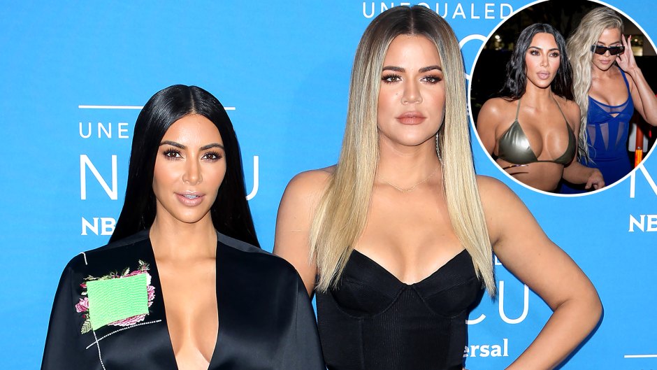 Kim and Khloe Kardashian Attend Skims Popup in Miami