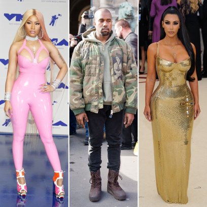 Nicki Minaj Says Kanye West​​ Turned Down Her Yeezy Collab Because of Kim Kardashian