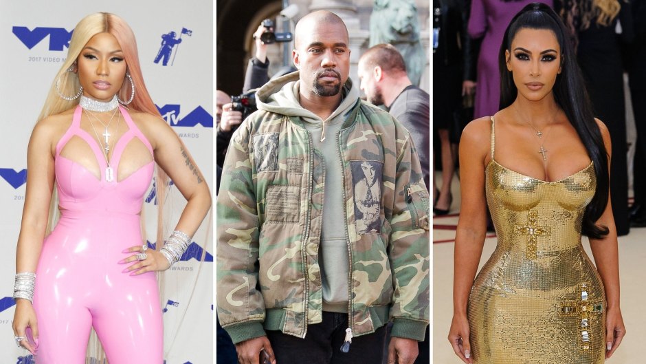 Nicki Minaj Says Kanye West​​ Turned Down Her Yeezy Collab Because of Kim Kardashian