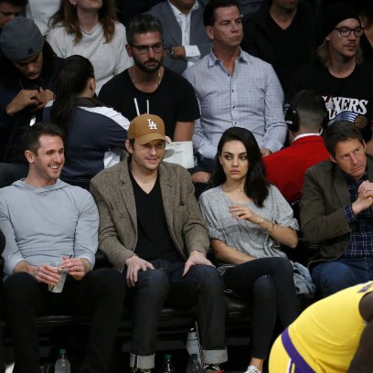 Celebrity Couples Sitting Courtside at Basketball Games