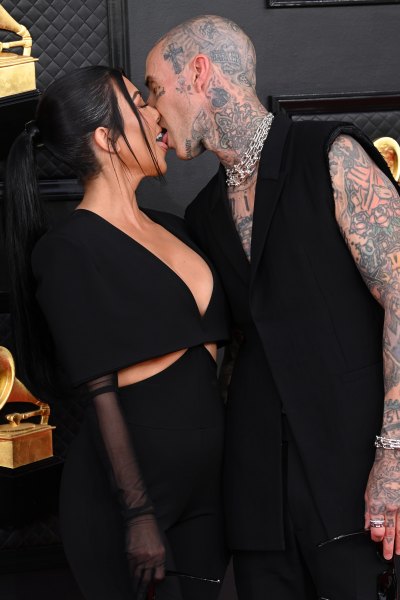 Kourtney Kardashian and Travis Barker ‘Uncomfortably’ Packed On PDA at the 2022 Grammys