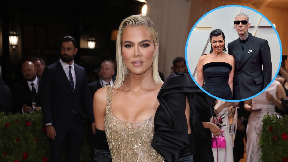 Khloe Kardashian Pokes Fun at Single Status During Kourtney Kardashian and Travis Barker's Wedding