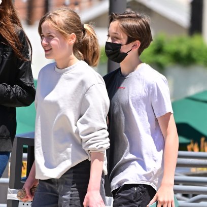 Vivienne Jolie-Pitt, Twin Brother Knox Grab Froyo in New Pictures