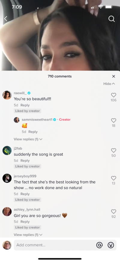 Sammi 'Sweetheart' Giancola 'Likes' Comment About Being the 'Best Looking' From ‘Jersey Shore’