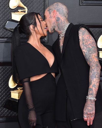 Travis Barker Licks Wife Kourtney Kardashian During Italian Wedding Weekend
