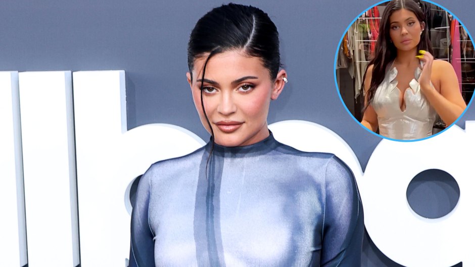 She’s Shimmering! Kylie Jenner Goes Braless in Sexy Silver Halter Top: See the Photos