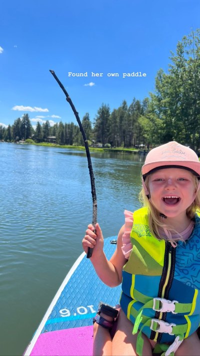 Audrey Roloff Takes Daughter Ember Paddleboarding