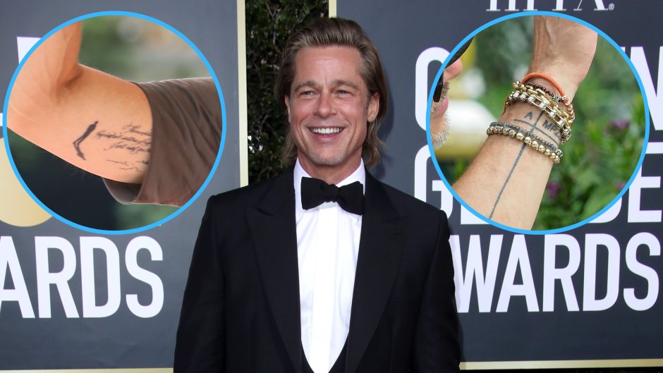 Brad Pitt Tattoos: See Photos, Learn Meanings Behind Ink