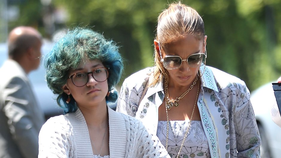 J. Lo's Child Emme Slays in Graphic Tee and Black High-Waisted Pants in Paris