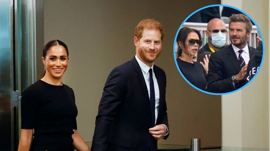 Prince Harry and Meghan Markle Thought David and Victoria Beckham Leaked Stories to Press, New Book Says